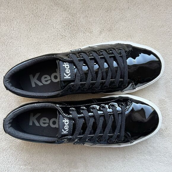 Keds Jump Kick Duo Black Patent Leather Women US 6 Casual Athleisure WH68092 - Picture 8 of 16